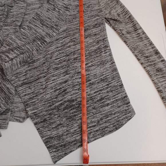 Women's Active Los Angeles Grey/Black Open Front Cardigan in Size Medium - Picture 6 of 7